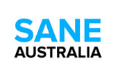 Logo of Sane Australia featuring the word 