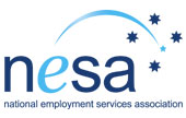 Logo of the National Employment Services Association (NESA). The design features the acronym 